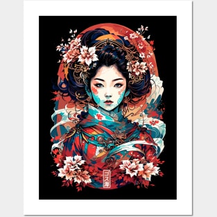 Japan Geisha Gothic Posters and Art